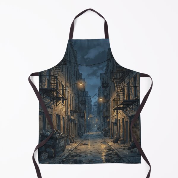 Item preview, Gritty Back Alley Night Urban Scene designed and sold by demureluxes.
