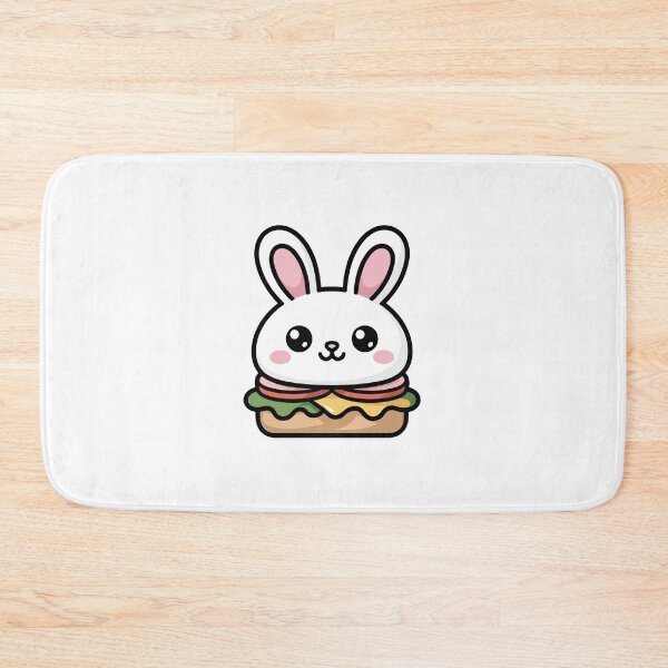 Item preview, Kawaii Bunny Burger Character designed and sold by jkrphoto.