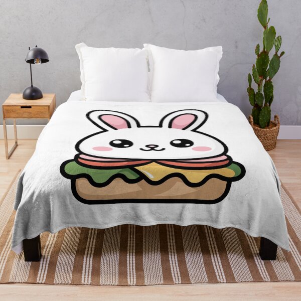 Item preview, Kawaii Bunny Burger Character designed and sold by jkrphoto.