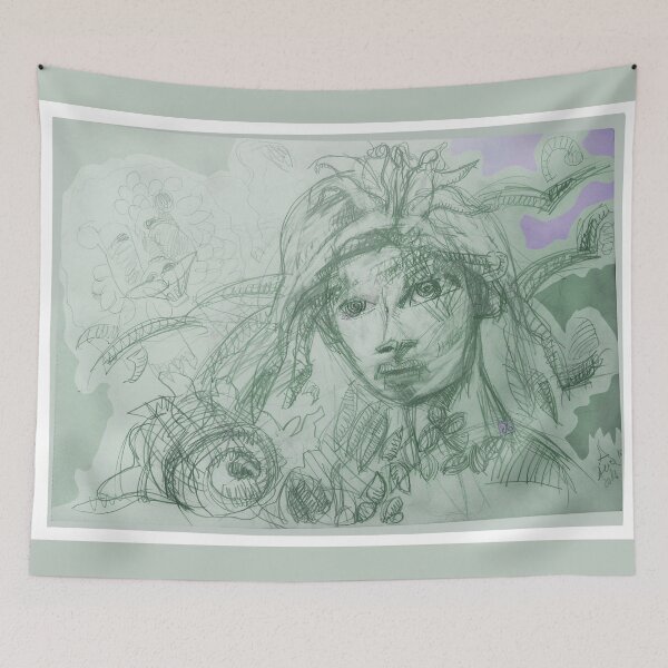 Item preview, Universal Harlequin Fairy - Original Pencil Drawing by ACCI designed and sold by VanyssaGraphics.