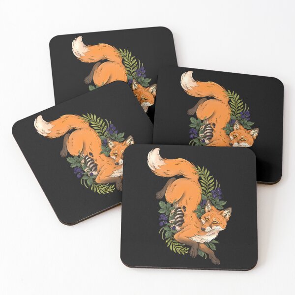 Item preview, Vulture Culture Fox Skull Florals designed and sold by wbshgapdji73.