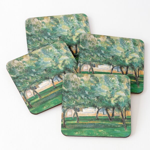 Item preview, Farm in Normandy by Paul Cézanne: Post Impressionist Orchard Landscape Poster designed and sold by artofuniverse.