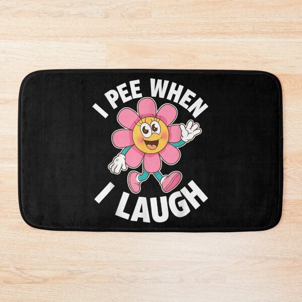 Item preview, I Pee When I Laugh Funny Retro Flower Cartoon Character Humor designed and sold by NgumohaLanke.