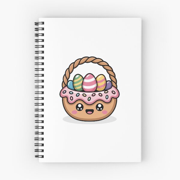 Item preview, Kawaii Easter Basket with Eggs designed and sold by jkrphoto.