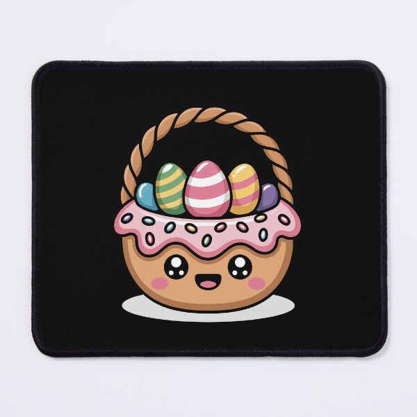 Item preview, Kawaii Easter Basket with Eggs designed and sold by jkrphoto.