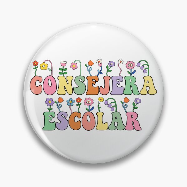 Item preview, Consejera Escolar Retro Floral Typography designed and sold by DAVIESLLC.