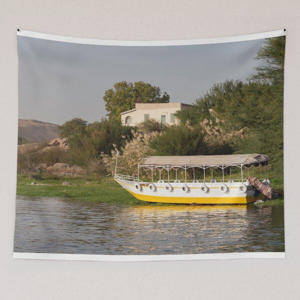 Item preview, Yellow boat on the Nile  designed and sold by hawkie.