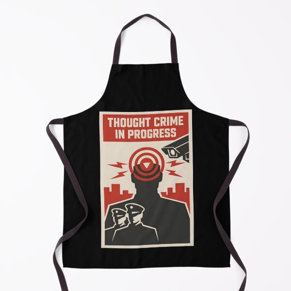 Item preview, Thought Crime In Progress Orwell 1984 Dystopian Art designed and sold by screenpromos.