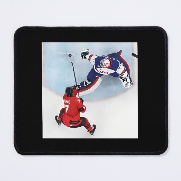 Item preview, Connor Hellebuyck Goalie Save USA Gold designed and sold by CLOUDYMOODS.