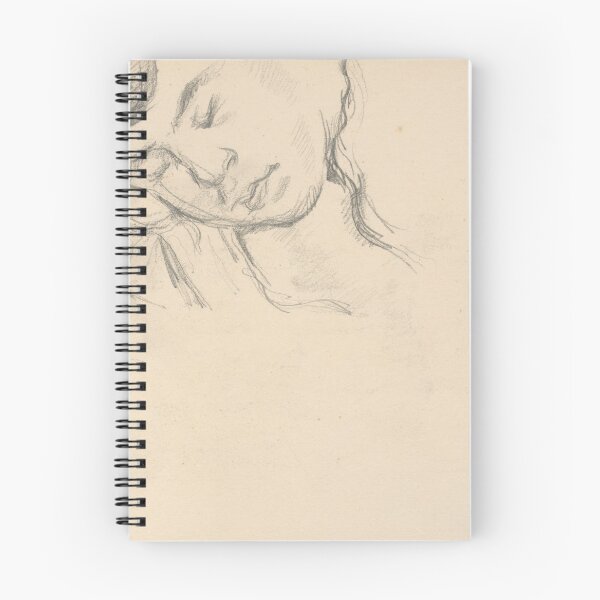 Item preview, Figure Resting Head on Hand by Paul Cézanne: Minimalist Figure Study Poster designed and sold by artofuniverse.