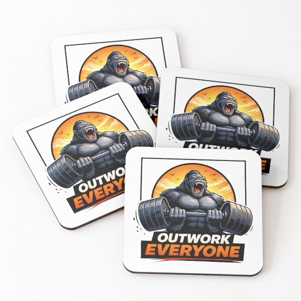 Item preview, Outwork Everyone Gorilla Gym Motivation designed and sold by the-dovlat.
