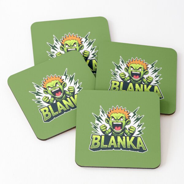 Item preview, Cute Orange and Green Street Fighter Blanka - Funny Retro Gamer art (Version 2) designed and sold by SlightlyUnreal.