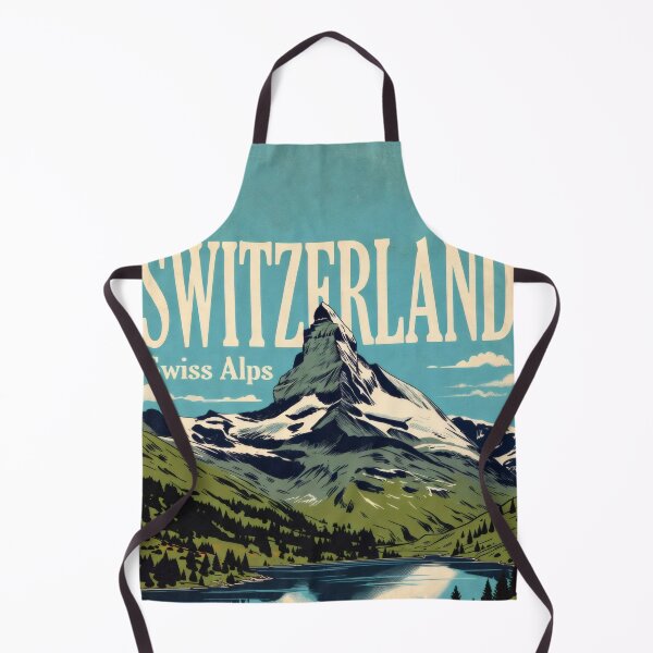 Artikelvorschau, Schweizer Alpen, Schweiz, Vintage-Reise-Wandkunst entworfen und verkauft von Atlas Poster Co..