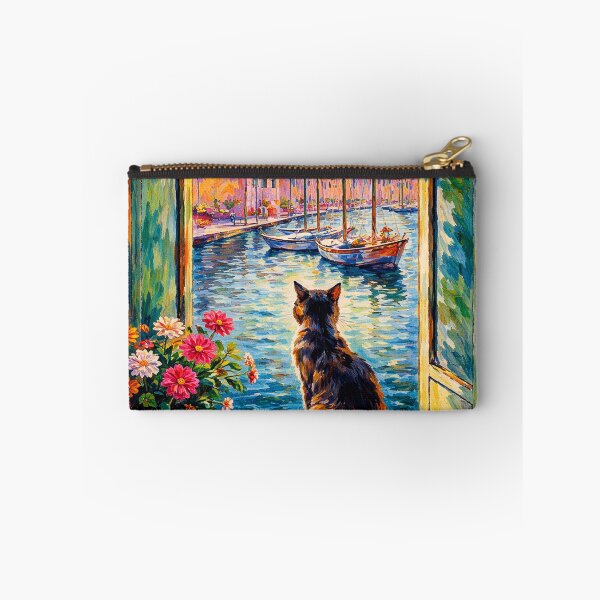 Item preview, The Open Window: Collioure with a Cat designed and sold by Ocelot-T.