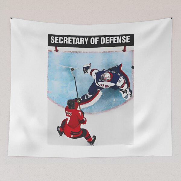 Item preview, Secretary of Defense Hockey - Connor Hellebuyck designed and sold by CLOUDYMOODS.
