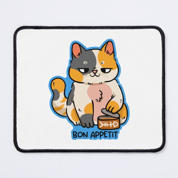 Item preview, Sassy Calico Cat Bon Appetit designed and sold by jinmkh.