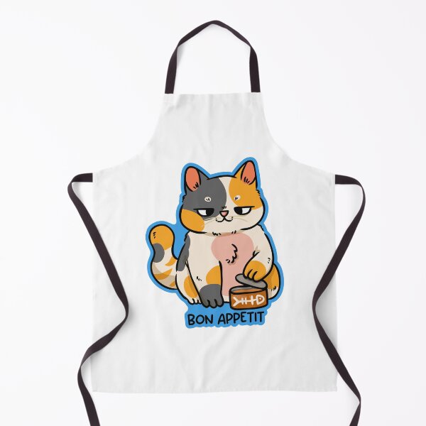 Item preview, Sassy Calico Cat Bon Appetit designed and sold by jinmkh.