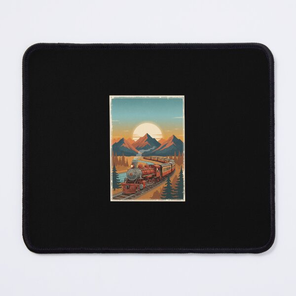 Item preview, Vintage Steam Train Mountain Sunset designed and sold by orovelahome.