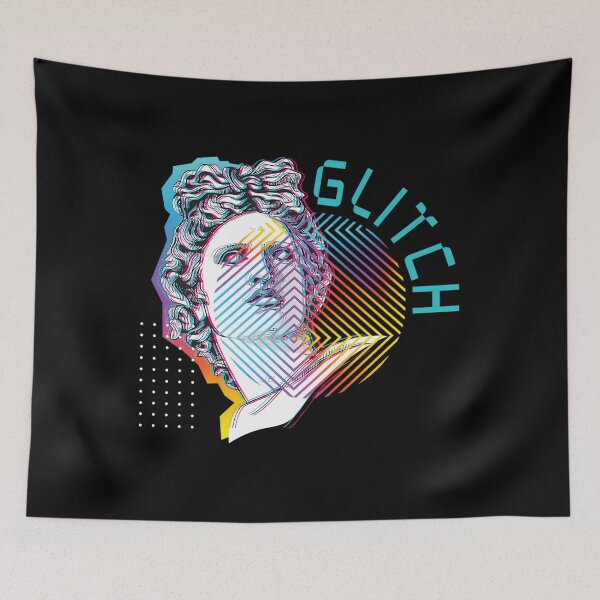 Item preview, Glitched Apollo Vaporwave Bust designed and sold by wbshgapdji73.