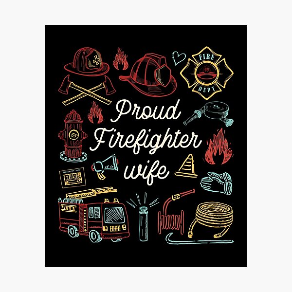 Item preview, Proud Firefighter Wife designed and sold by Lakatosarpad.