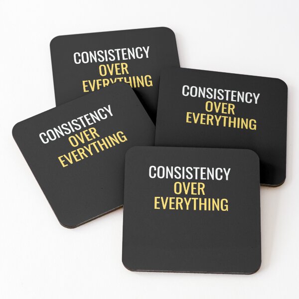 Item preview, Consistency Over Everything – Minimal Motivation Apparel and Gift designed and sold by endurothreads.
