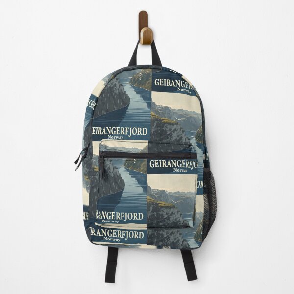 Artikelvorschau, Geirangerfjord Norwegen Vintage Reise-Wandkunst entworfen und verkauft von Atlas Poster Co..