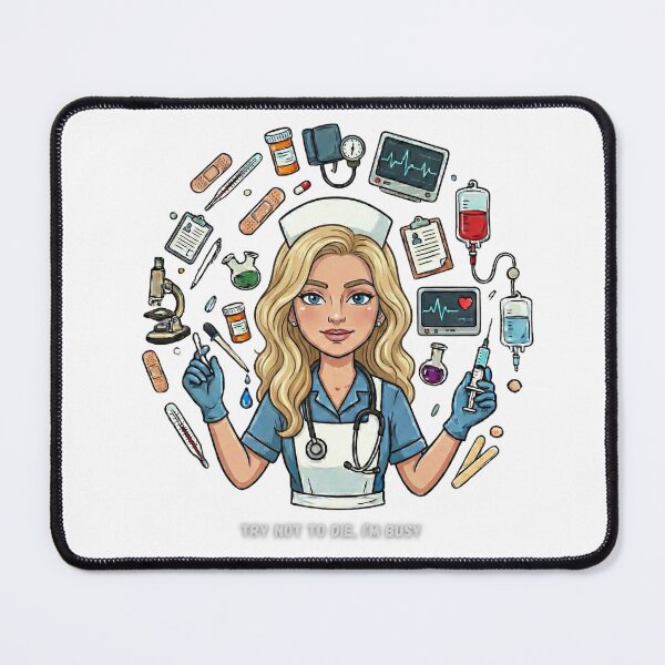 Item preview, Try not to d*ie, I’m busy (nurse) designed and sold by Nurse Eve.
