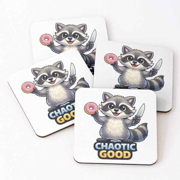 Item preview, Chaotic Good Raccoon Funny Design designed and sold by the-dovlat.