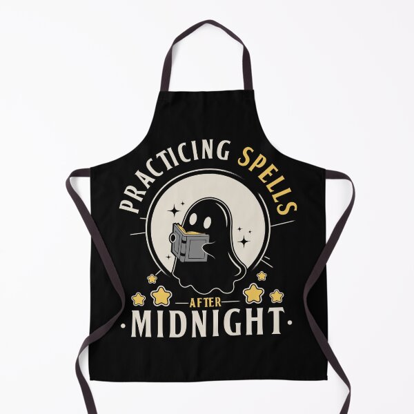 Item preview, Practicing Spells After Midnight – Cute Ghost Witch Night Owl Fantasy Design designed and sold by DREEMBLOOM Designs.
