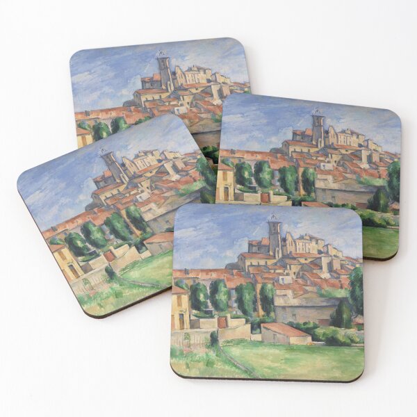 Item preview, Gardanne by Paul Cézanne: Sunlit Provençal Village Fine Art Poster designed and sold by artofuniverse.