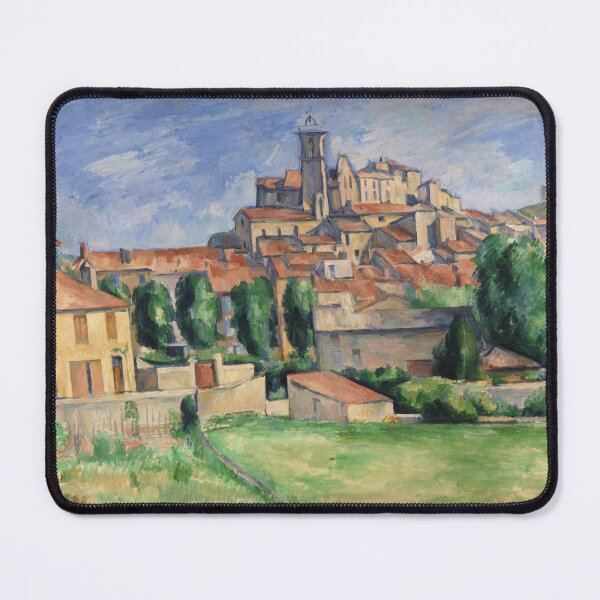 Item preview, Gardanne by Paul Cézanne: Sunlit Provençal Village Fine Art Poster designed and sold by artofuniverse.