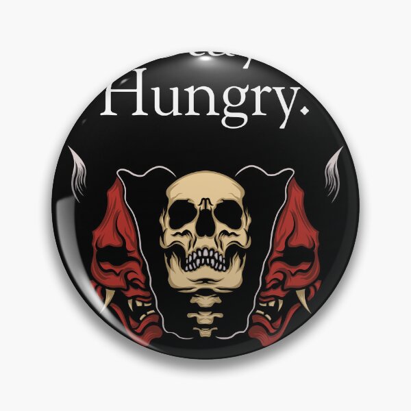 Item preview, Hardcore Stay Hungry Skull Oni Design designed and sold by poomfitshirt.