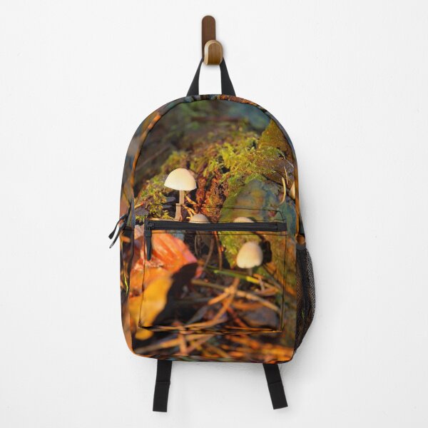 Item preview, Forest floor with mushrooms and fallen tree branch designed and sold by Stephen Jarman.