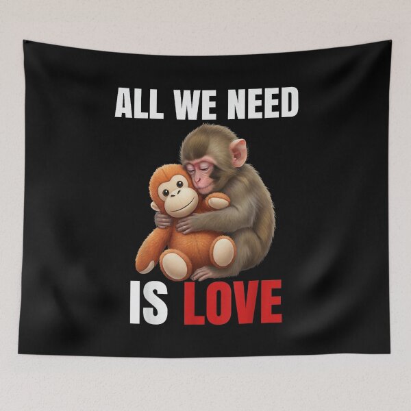 Item preview, Baby Monkey Punch All We Need is Love designed and sold by DakirooStudio.