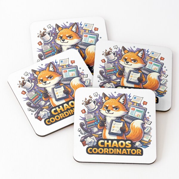Item preview, Chaos Coordinator Funny Office Fox designed and sold by the-dovlat.