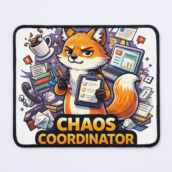 Item preview, Chaos Coordinator Funny Office Fox designed and sold by the-dovlat.