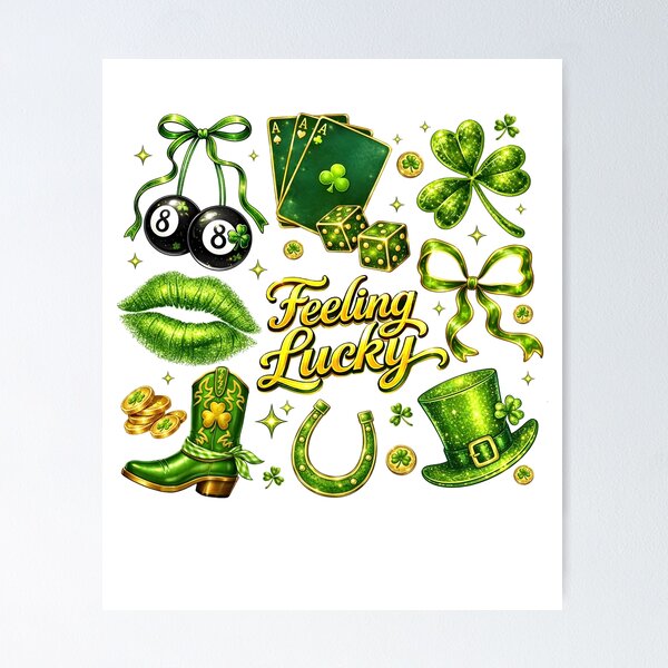 Item preview, Feeling Lucky designed and sold by Lakatosarpad.