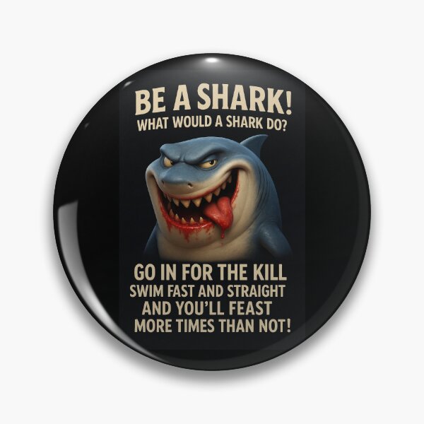 Item preview, Be a Shark – Go In for the Kill Motivation Tee designed and sold by DyfunctionalTee.