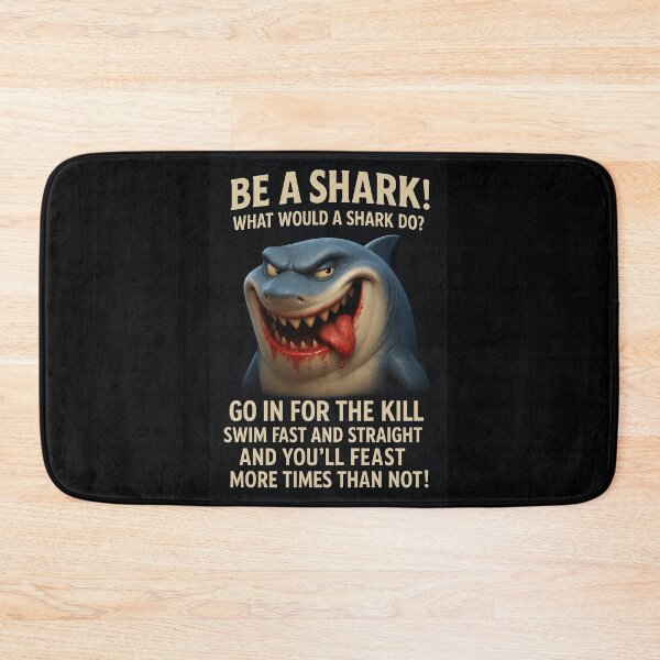 Item preview, Be a Shark – Go In for the Kill Motivation Tee designed and sold by DyfunctionalTee.