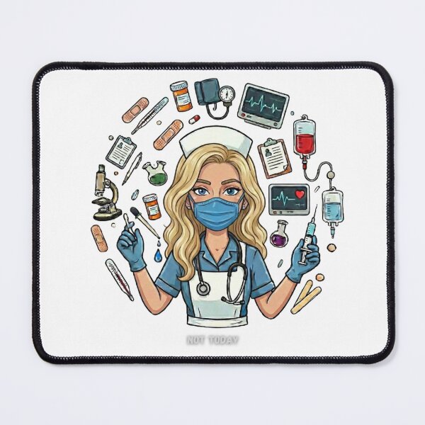 Item preview, Not today (nurse) designed and sold by Nurse Eve.