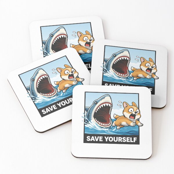 Item preview, Save Yourself Shark Funny Design designed and sold by the-dovlat.