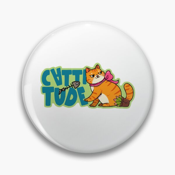 Item preview, Cattitude Orange Tabby Sass Sticker designed and sold by jinmkh.