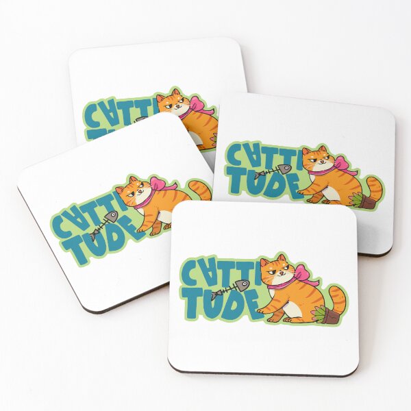 Item preview, Cattitude Orange Tabby Sass Sticker designed and sold by jinmkh.