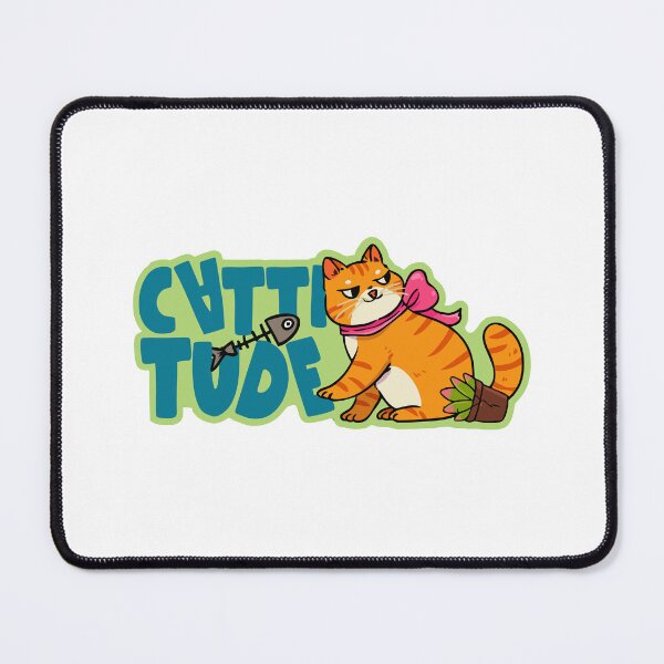 Item preview, Cattitude Orange Tabby Sass Sticker designed and sold by jinmkh.