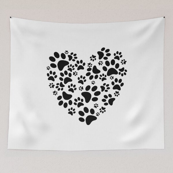 Item preview, Cute Pet Dog Cat Animal Lover Paw Print Heart  designed and sold by Artycom.