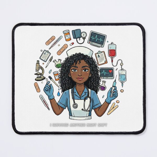 Item preview, I survived another night shift (nurse) designed and sold by Nurse Eve.