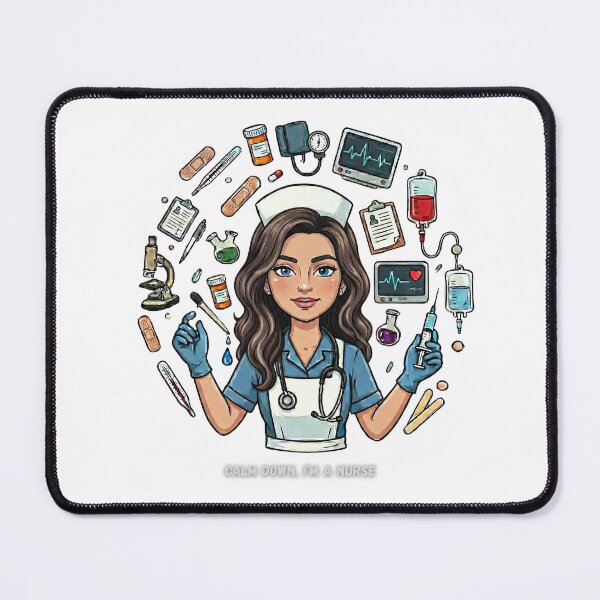 Item preview, Calm down I'm a nurse designed and sold by Nurse Eve.