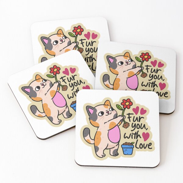 Item preview, Fur You With Love Calico Cat Flower designed and sold by jinmkh.