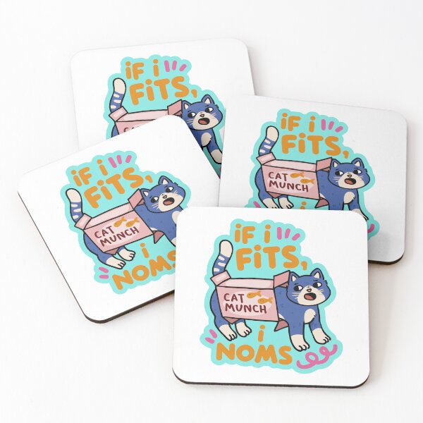 Item preview, If I Fits I Noms Blue Cat Box designed and sold by jinmkh.