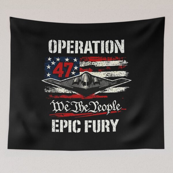 Item preview, Operation Epic Fury, Fictional Military Style Eagle Emblem designed and sold by CLOUDYMOODS.